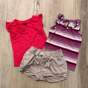 Baby Gap Top shorts bundle girls 12-18 months